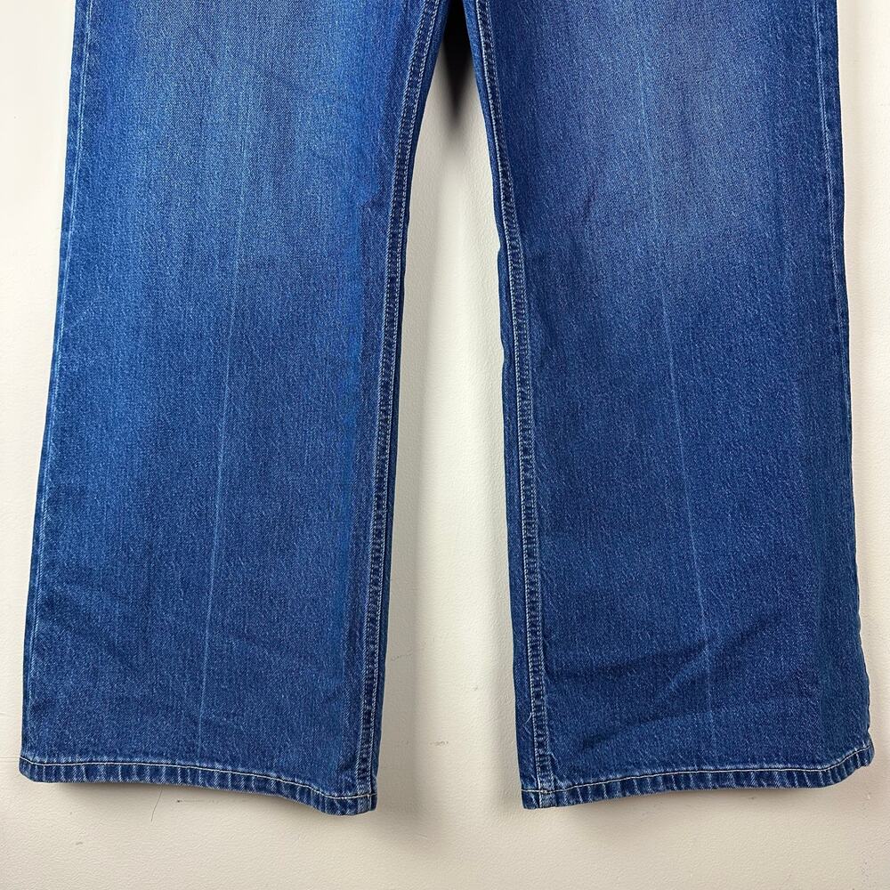 LOFT Wide Leg Jeans Womens 32/14 Blue High Rise Denim NWT Festival Baggy Indie - Picture 3 of 11